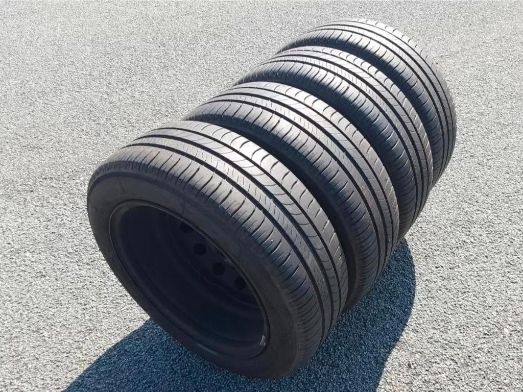 Jantes Peugeot / Citroën avec pneus été 195/55-16., Autos : Pièces & Accessoires, Pneus et Jantes, 16 pouces, Pneus été, Enlèvement