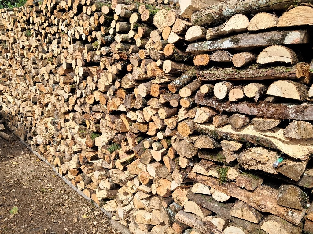 Bois de chauffage sec - 33 cm, Enlèvement, Comme neuf