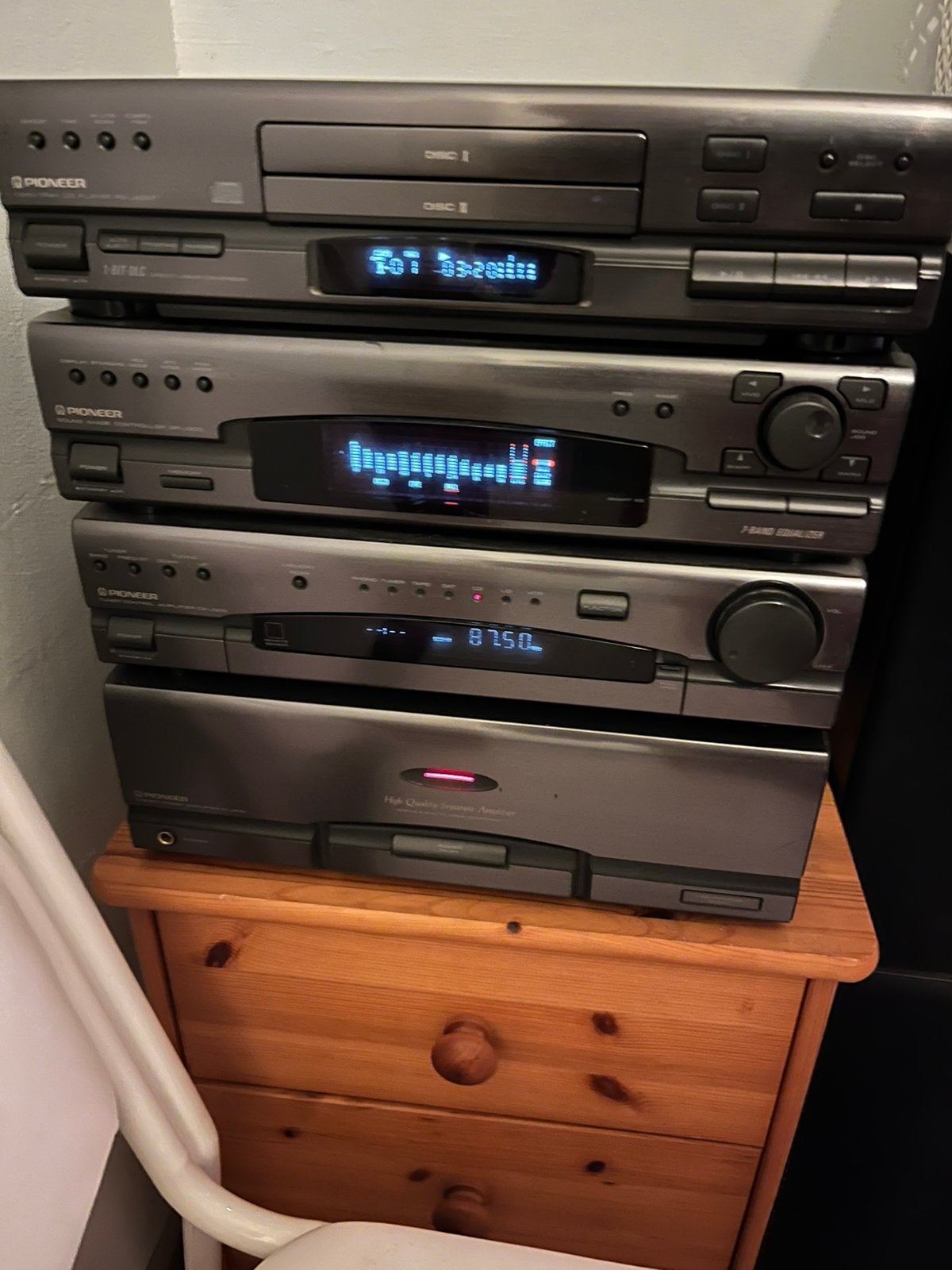 Pioneer stereoketen met apparte componenten, Audio, Tv en Foto, Stereoketens, Ophalen, Zo goed als nieuw, Pioneer