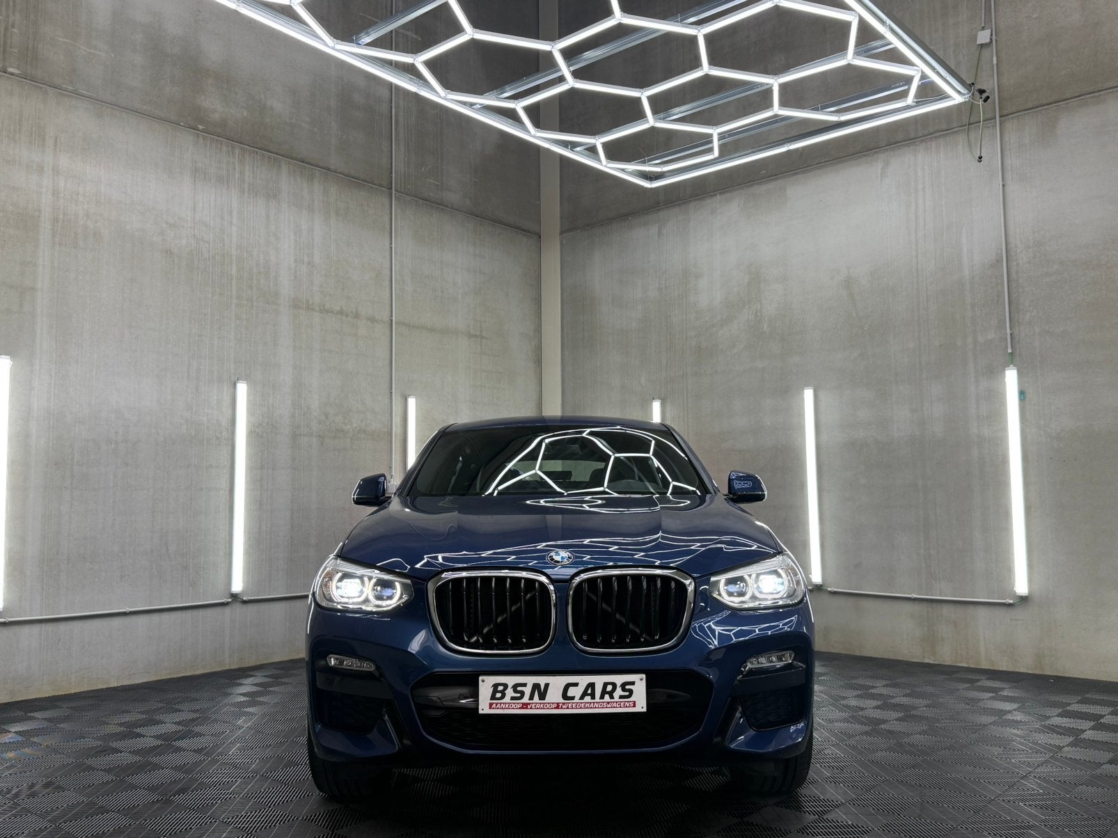 BMW X4/M-PACK/XDRIVE/LED/LEER/1EIGENAAR/GARANTIE, Auto's, Automaat, Blauw, https://public.car-pass.be/vhr/aa4b2a41-76cd-406c-996b-fd7a694e5d4d