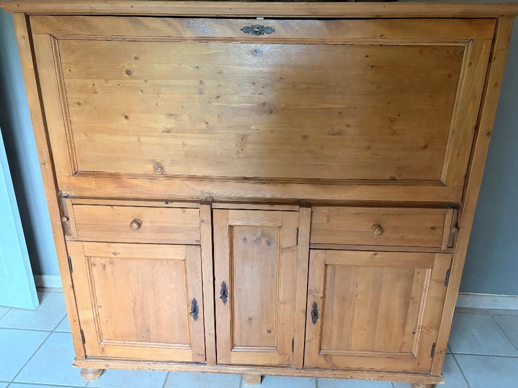 Meuble secrétaire ancien, Maison & Meubles, Armoires | Secrétaires, Utilisé, Enlèvement