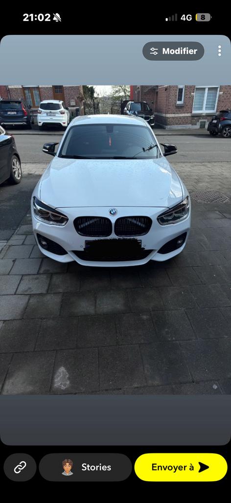 Bmw 116i 2017 pack M, 116 g/km, Wit, Particulier, 3 cilinders
