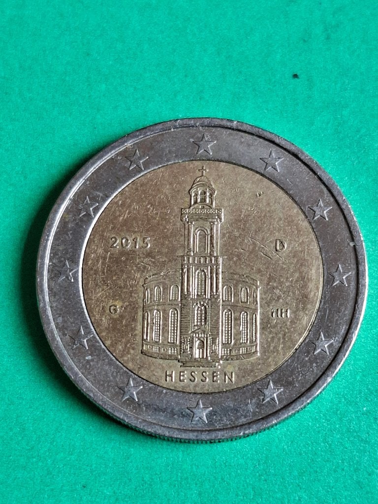2015 G Allemagne 2 euros Hesse, Envoi, Allemagne, 2 euros, Monnaie en vrac