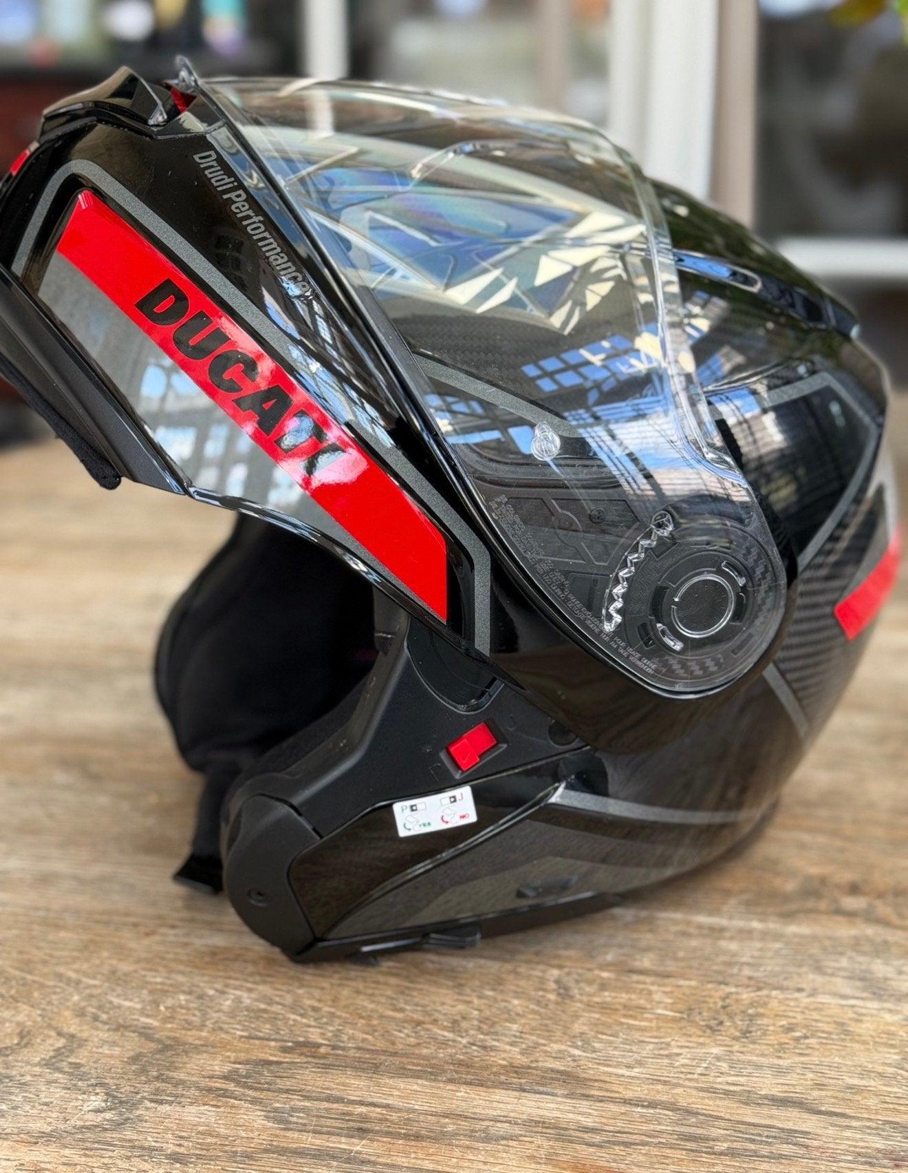 DUCATI carbon systeemhelm XXL nieuwstaat, Motoren, Kleding | Motorhelmen, Systeemhelm, Heren, Nolan, Ophalen of Verzenden