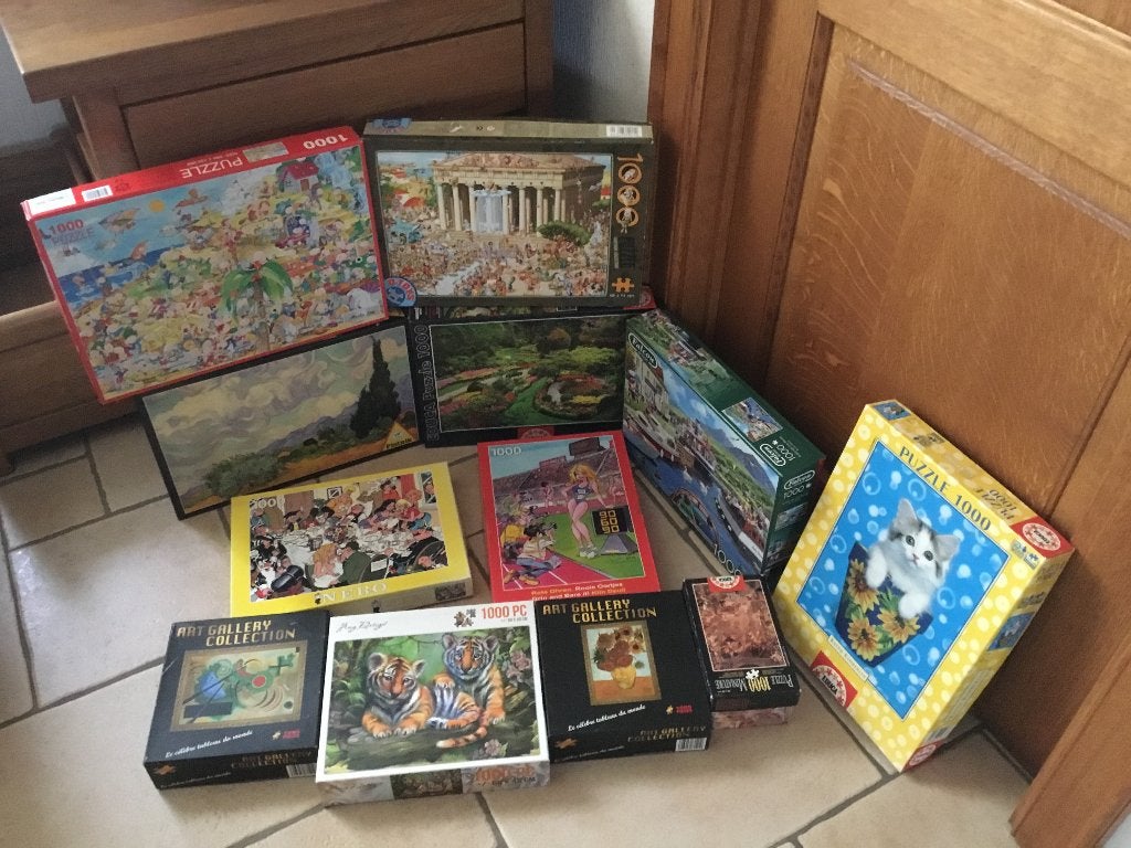 Puzzel Jumbo 1000 stukjes aan 4 euro per stuk, Ophalen of Verzenden, 500 t/m 1500 stukjes, Gebruikt, Legpuzzel