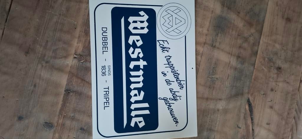 Plexi reclamebord westmalle trappist, Verzamelen, Ophalen