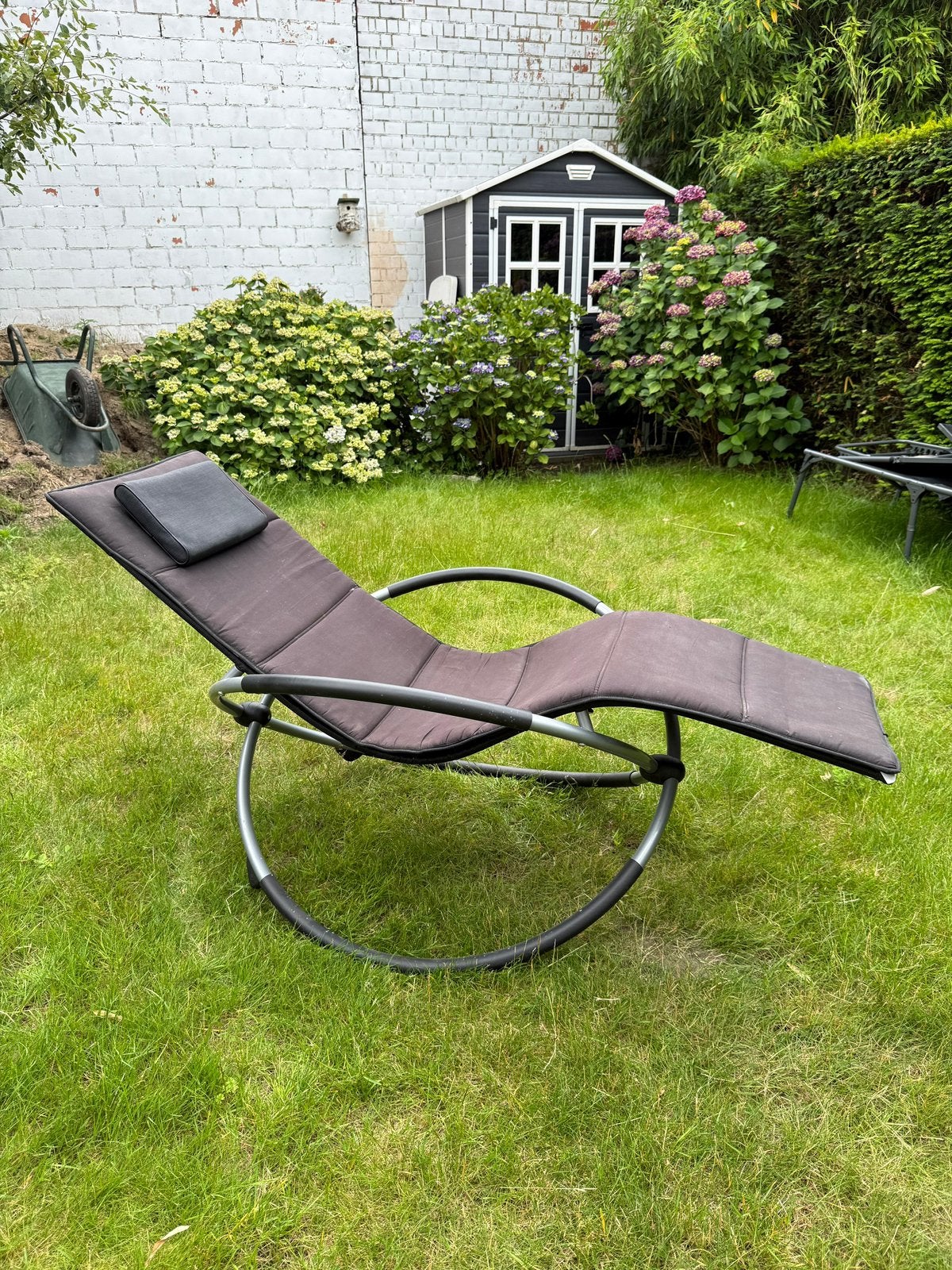 Ligbed/schommelstoel (Leco), Enlèvement, Utilisé, Aluminium