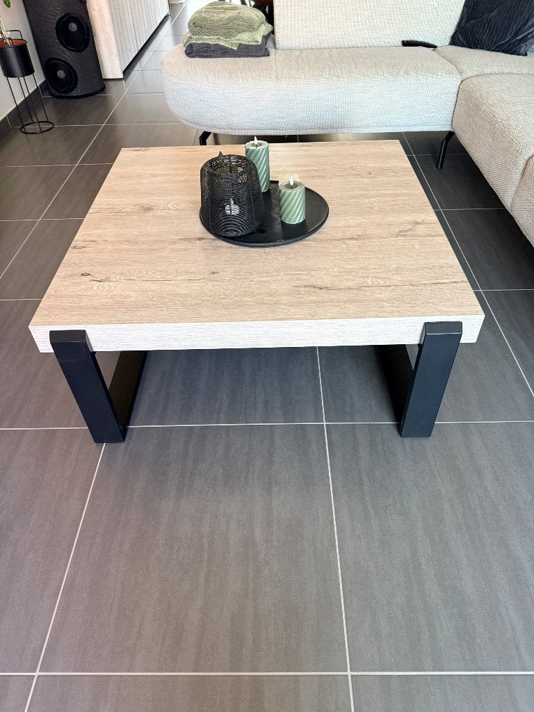 Salontafel, Huis en Inrichting, Tafels | Salontafels, Ophalen, 100 tot 150 cm, 150 tot 200 cm, Vierkant