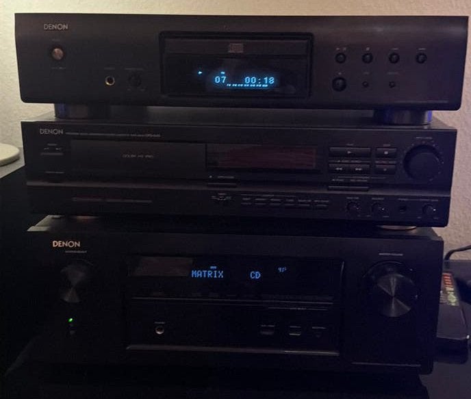 Amplificateur Denon + lecteur CD + platine cassette, TV, Hi-fi & Vidéo, Enlèvement, Comme neuf, Deck cassettes ou Lecteur-enregistreur de cassettes