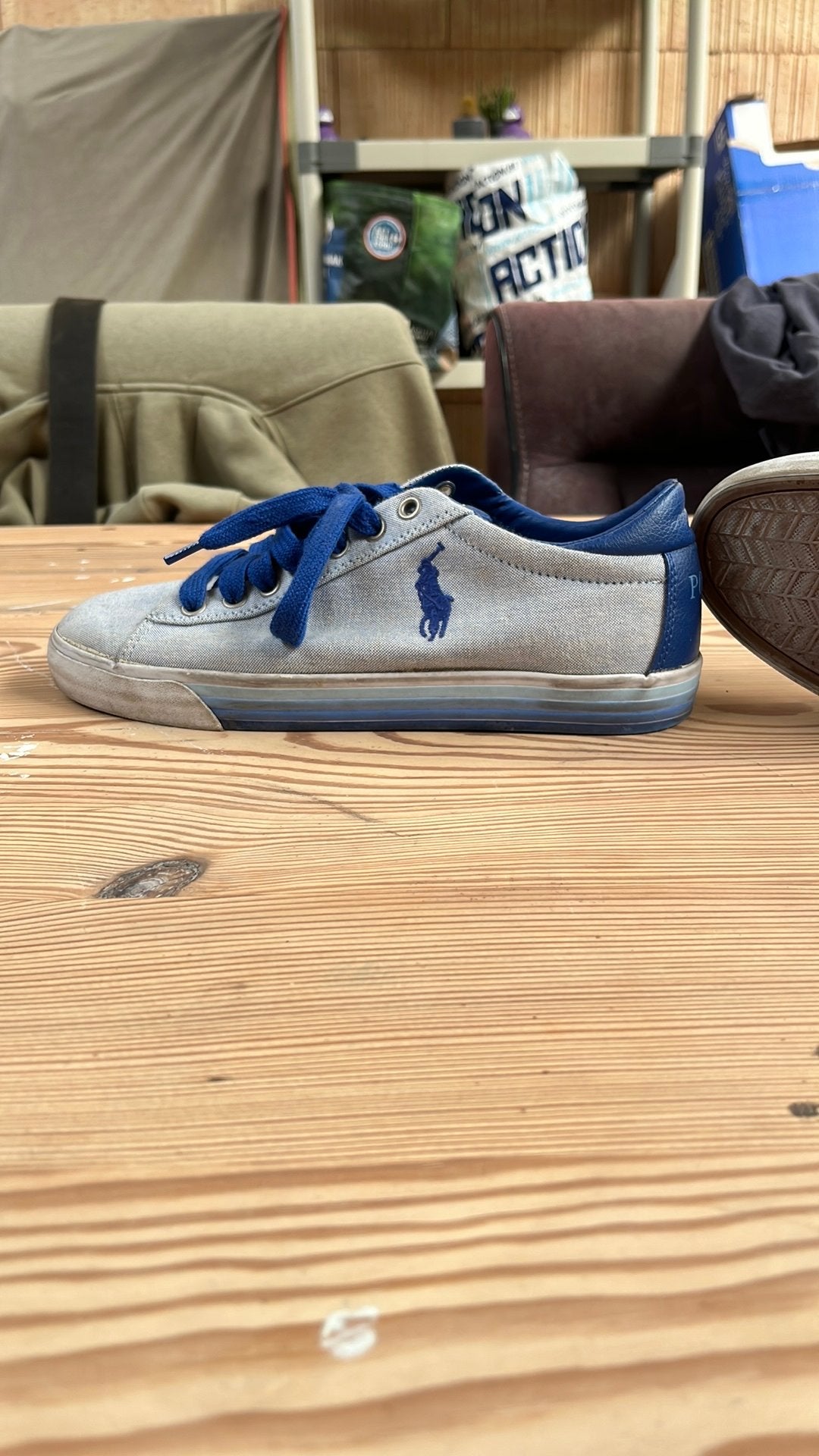 Polo schoenen, Vêtements | Hommes, Chaussures, Enlèvement ou Envoi, Chaussures à lacets, Porté, Bleu