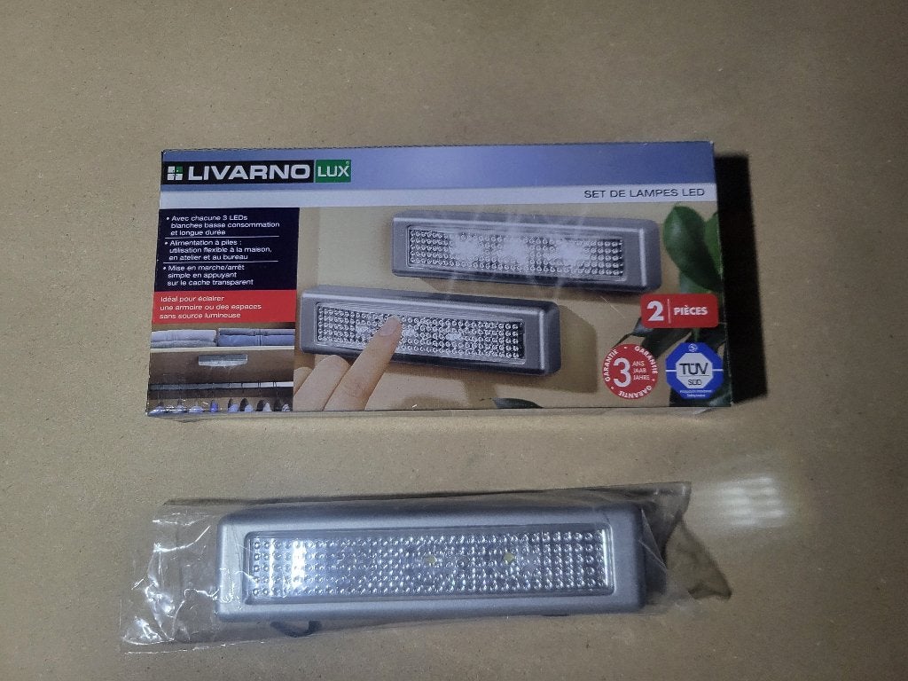 Lot 3x spots LED de meuble Livarno, Neuf, Autres culots, Spot pour meuble, Synthétique