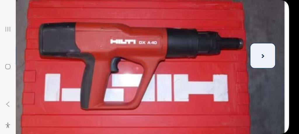 Pistolet a clou hilti Dx a40, Enlèvement, Utilisé