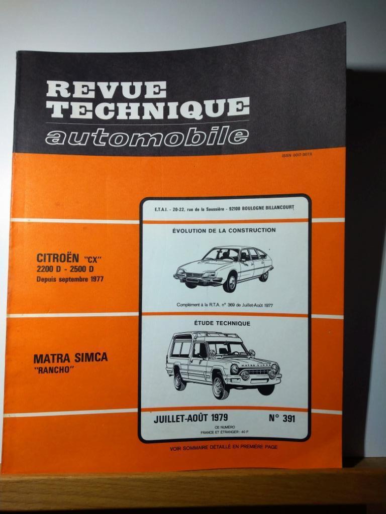 RTA - Matra Simca - Citroen CX - n 391, Verzenden