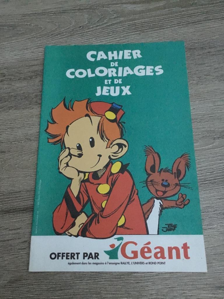 Cahier de coloriages et de jeux - Spirou et Fantasio, Ophalen of Verzenden, Guust of Robbedoes, Nieuw, Boek of Spel