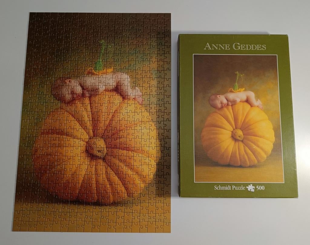 Puzzel Anne Geddes 500 stukjes, Ophalen of Verzenden, 500 t/m 1500 stukjes, Gebruikt, Legpuzzel