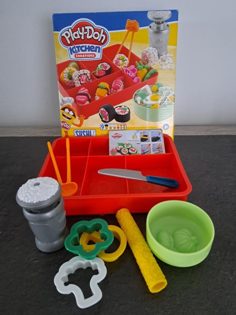 Play-doh Kitchen Creations SUSHI, Kinderen en Baby's, Ophalen, Zo goed als nieuw, Bouwen