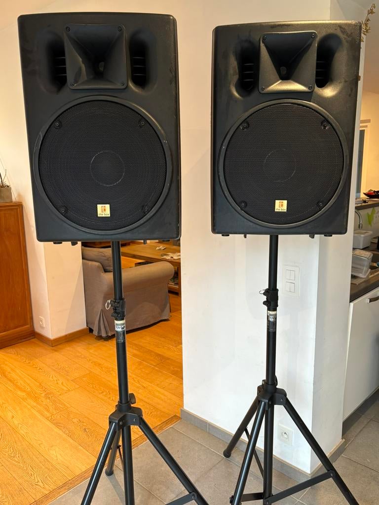 Enceintes sur pied the box PA502P, Musique & Instruments, Enlèvement, Comme neuf