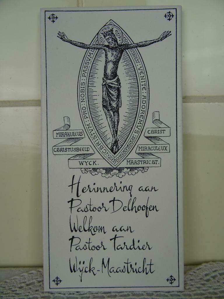 Tuile antique Mirakuleus Christ statue poterie curiosités ar, Enlèvement ou Envoi