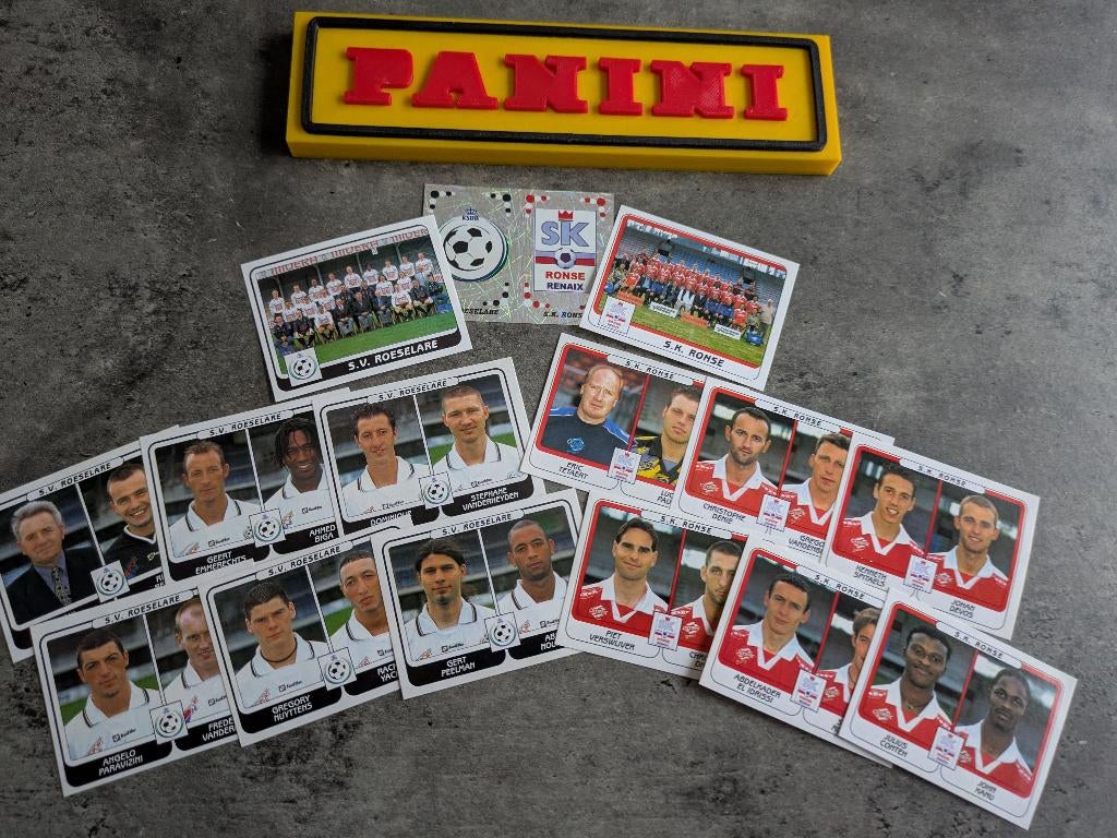 PANINI STICKERS 15X FOOTBALL 2002 ROESELARE/RONSE, Verzenden, Nieuw