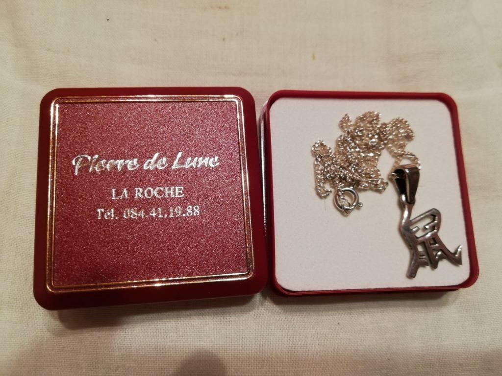 Chaine en argent avec pendentif asiatique, Neuf, Enlèvement ou Envoi, Avec pendentif, Argent