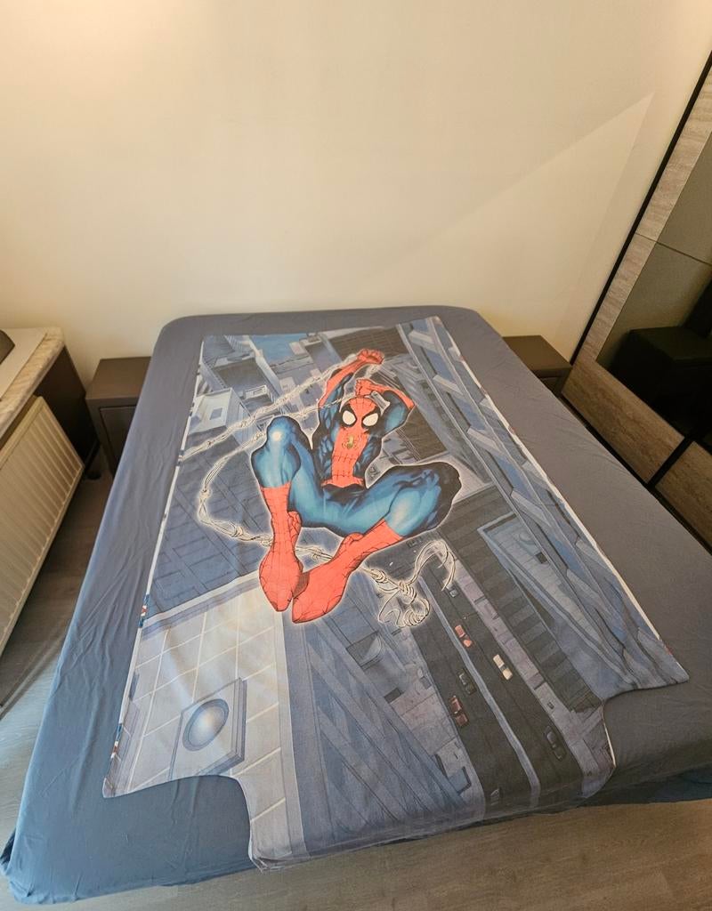 Spiderman dekbedovertrek incl. bijpassende kussensloop, Gebruikt, Dekbedovertrek, Ophalen of Verzenden, Jongetje of Meisje
