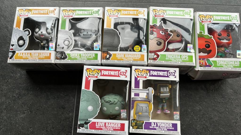 Funko POP Fortnite 515, 438, 464, 462,432 & 512, Zo goed als nieuw