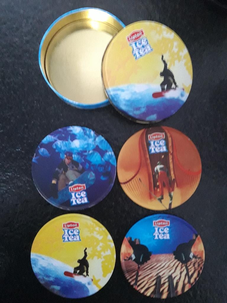 Onderleggers Lipton Ice Tea - complete set, Envoi, Comme neuf