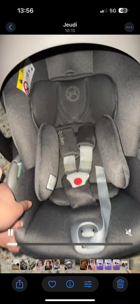 Coque CYBEX cloud T, Enfants & Bébés, Sièges auto, Enlèvement, Comme neuf