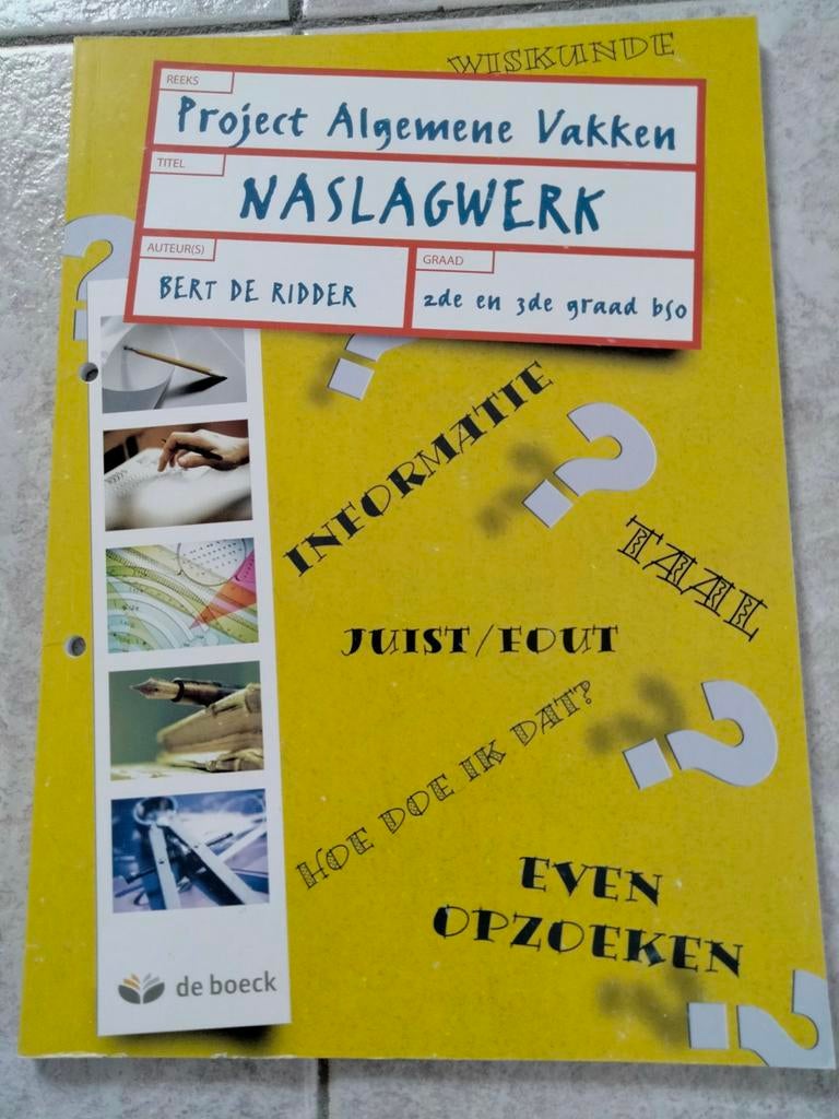 Schoolboek Project Algemene Vakken 2de & 3de graad BSO, Boeken, Ophalen of Verzenden, Zo goed als nieuw, BSO