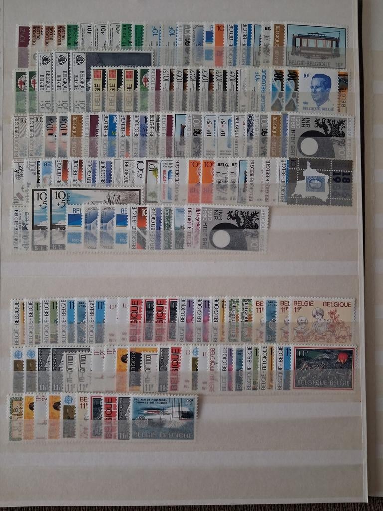 Frankeerzegels in Belgische franken 4182Bfr/104€ -75% (3), Verzenden, Orginele gom, Kunst, Zonder stempel
