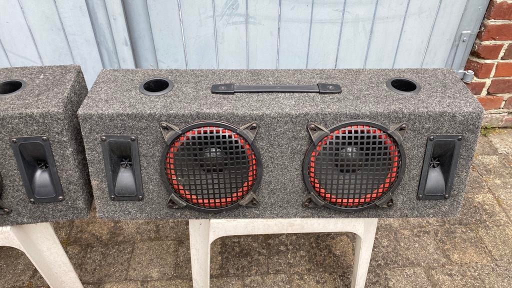2 haut-parleurs de moniteur speakers, Enlèvement, Comme neuf, 60 à 120 watts