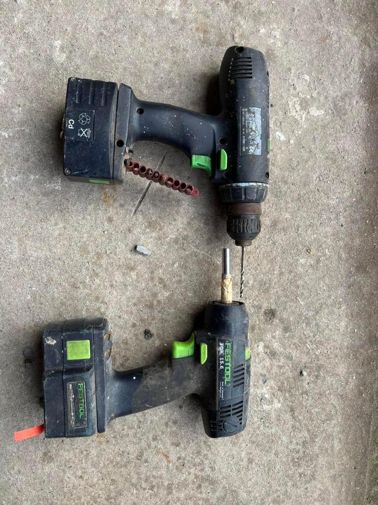 2 Visseuses Festool avec accu sans chargeur., Doe-het-zelf en Bouw, Ophalen, Zo goed als nieuw