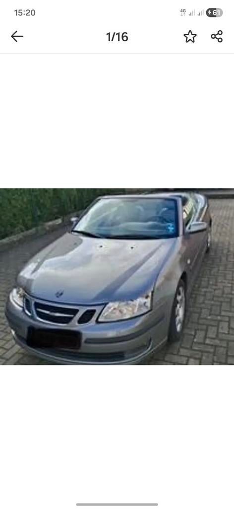 Saab 9-3 cabrio vector 175 pk manueel, Auto's, Particulier, Te koop