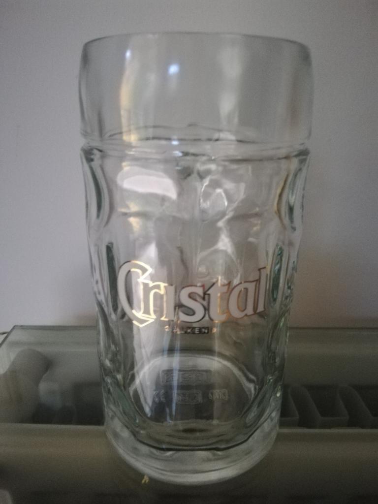 Chope à bière Cristal 0,50L, Enlèvement, Comme neuf
