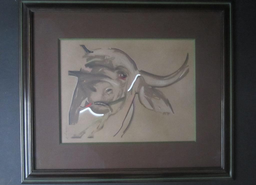 "Onlangs, de Stier" - Octave Landuyt (1922 - 2024), Antiek en Kunst, Kunst | Litho's en Zeefdrukken, Ophalen