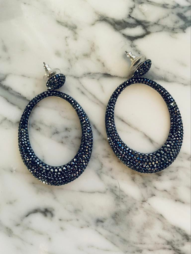 Ovale oorbellen van swarovski, Enlèvement ou Envoi, Comme neuf