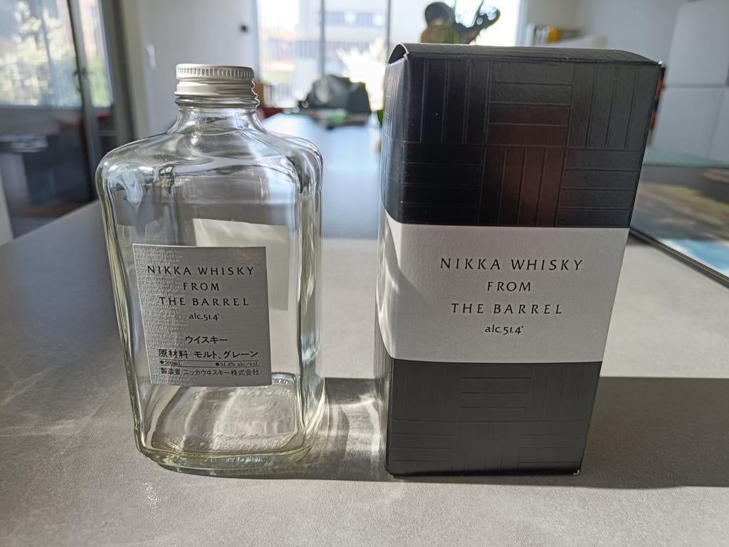 Mooie lege fles Nikka whisky - Japanse whisky (50 cl), Verzamelen, Ophalen of Verzenden, Gebruikt, Overige typen