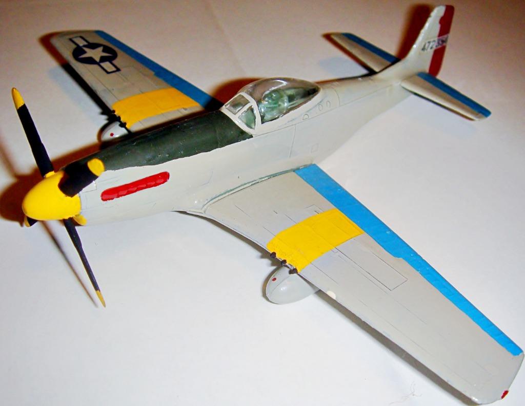 Maquette N.A. P-51D Mustang Matchbox PK-13, 1/72, 1973, 1:72 tot 1:144, Gebruikt, Vliegtuig, Ophalen