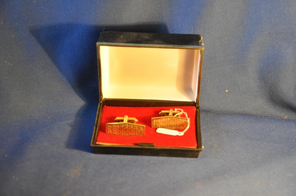 §  paire de boutons de manchette vintage (5), Handtassen en Accessoires, Manchetknopen, Ophalen of Verzenden, Zo goed als nieuw