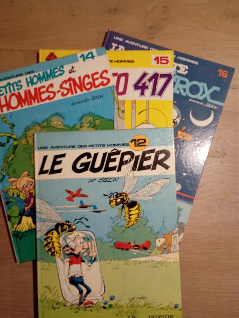 Lot 4 petits hommes 12 14 15 16 Seron EO TBE, Ophalen of Verzenden, Zo goed als nieuw, Meerdere stripboeken, Seron.