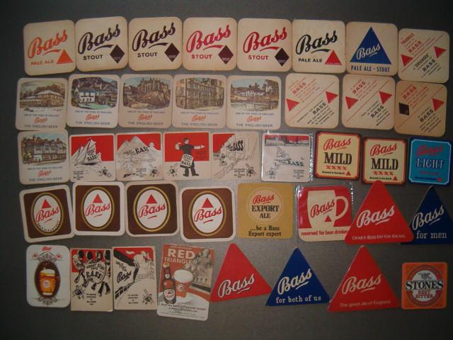 *Verzameling 103 bierviltjes Bass, Ophalen of Verzenden, Gebruikt, Viltje(s)