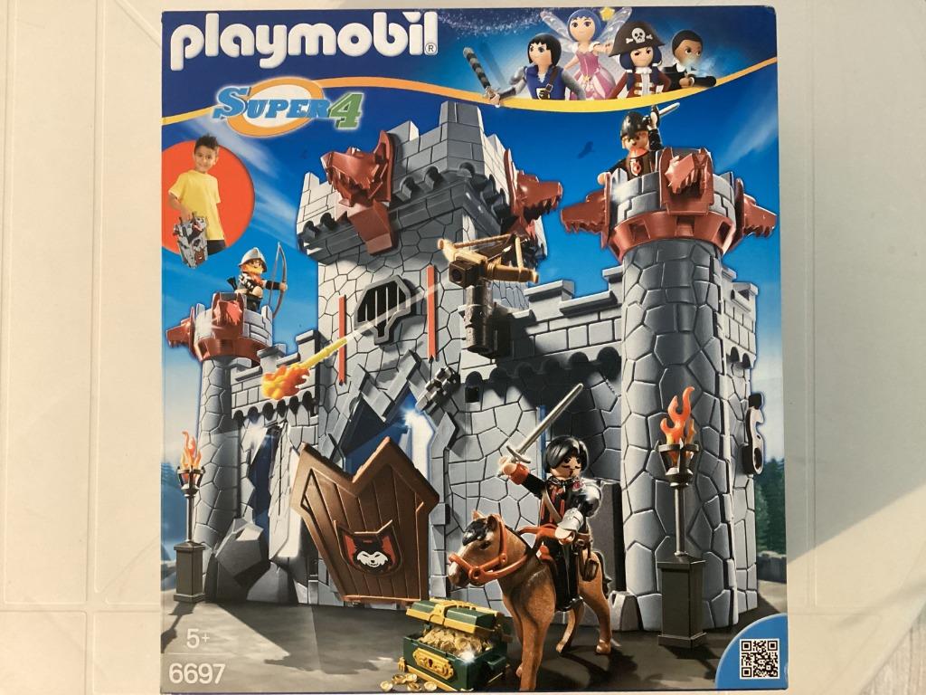 Playmobil meeneemburcht zwarte baron 6697, Kinderen en Baby's, Speelgoed | Playmobil, Ophalen, Gebruikt, Complete set