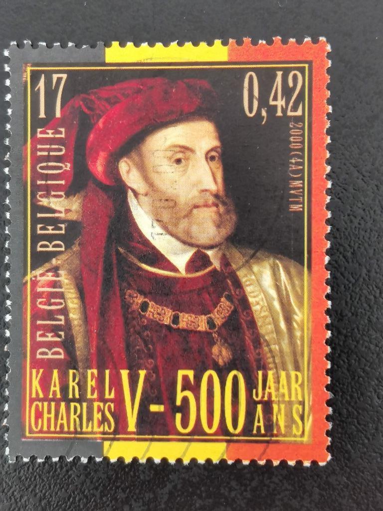 Belgie 2000 - Karel V - Meester van het Gulden Vlies, Ophalen of Verzenden, Gestempeld
