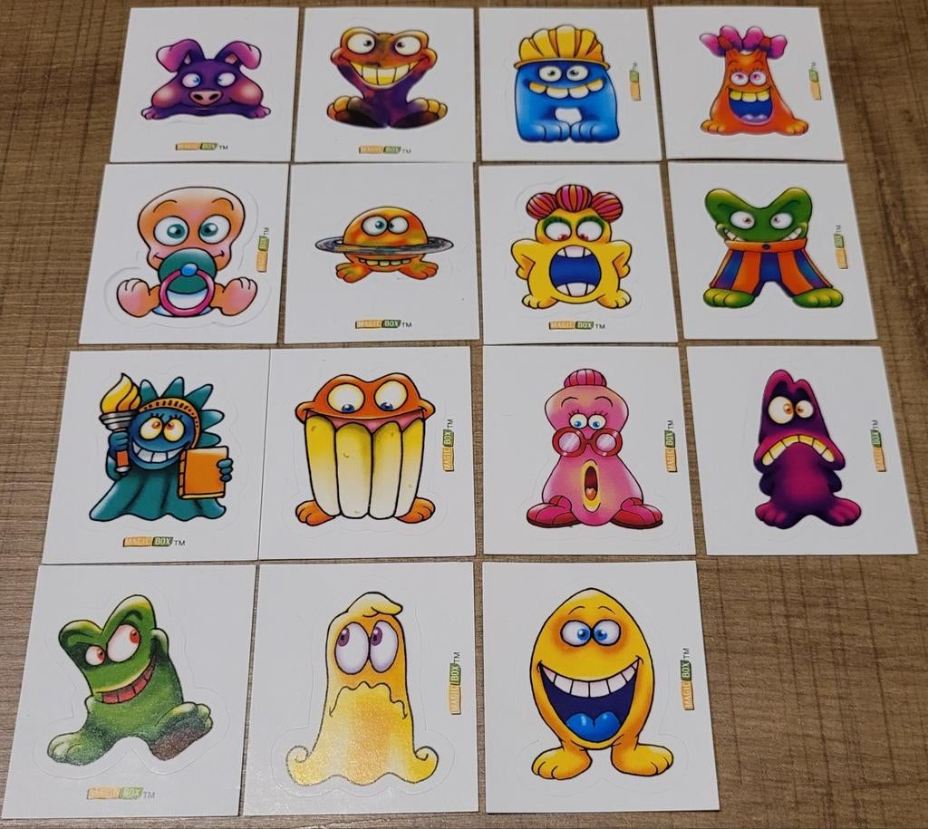 15 verzamelstickertjes: Gogo's & Crazy Bones, Ophalen of Verzenden, Zo goed als nieuw, Overige typen
