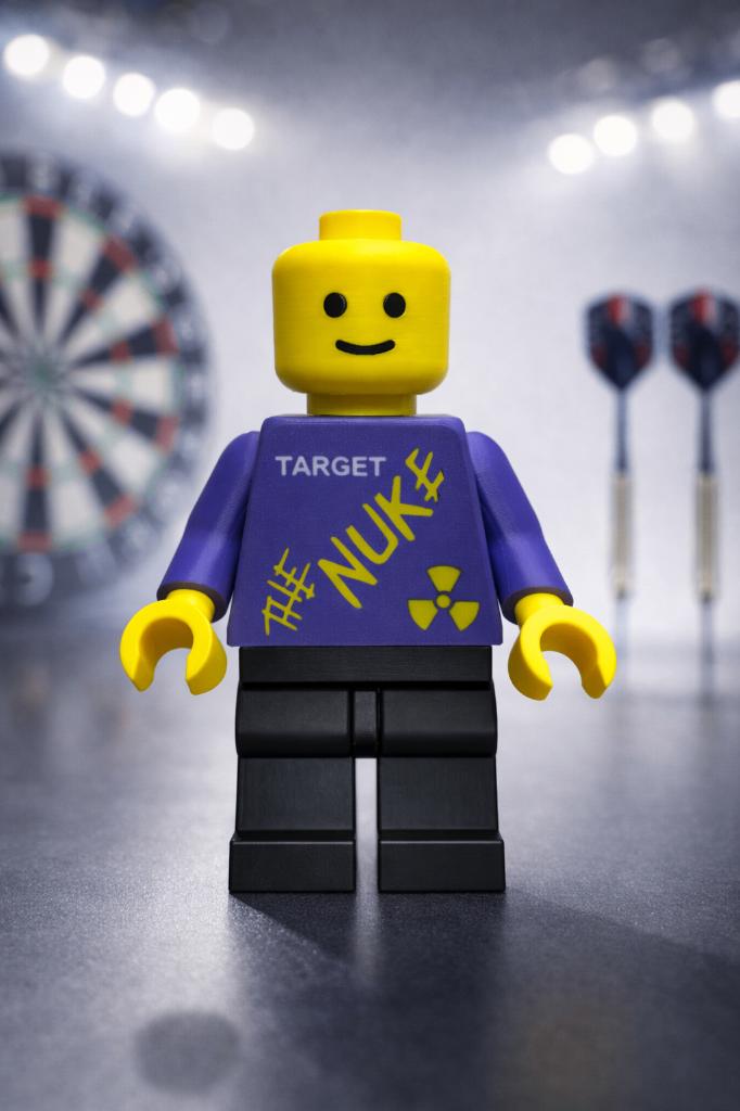 BrickMan Luke Littler 20 CM, Sport en Fitness, Ophalen of Verzenden, Zo goed als nieuw, Overige typen