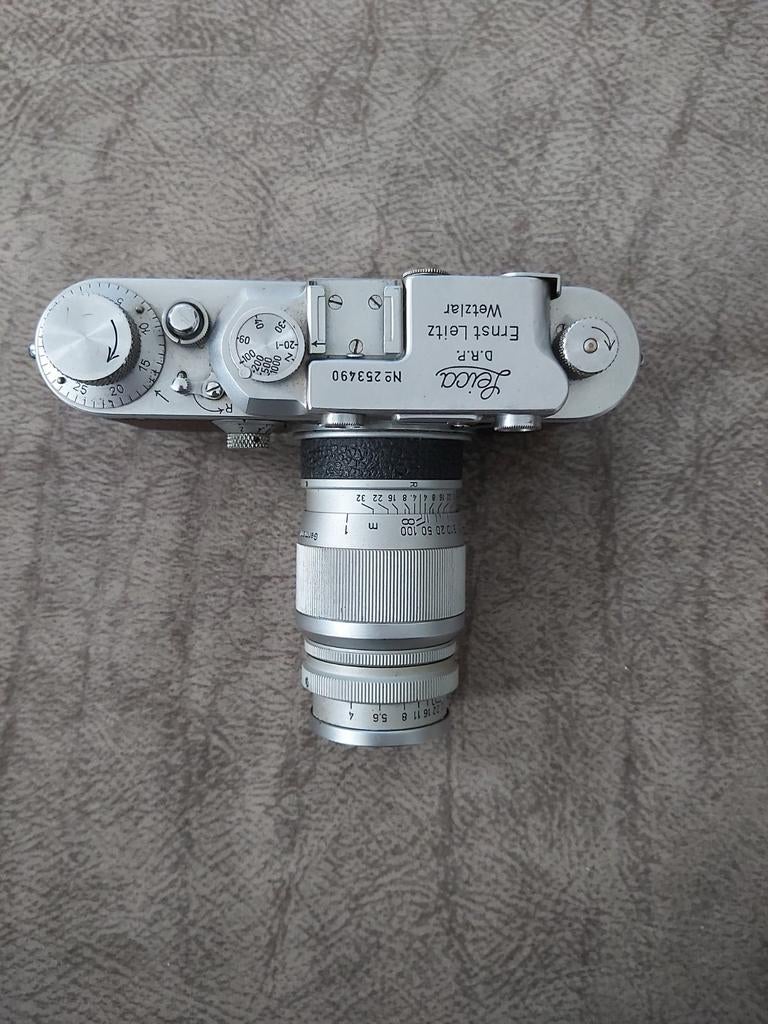 Leica IIIa 1937 avec objectif Leitz Elmar 90 mm f/4, Enlèvement ou Envoi