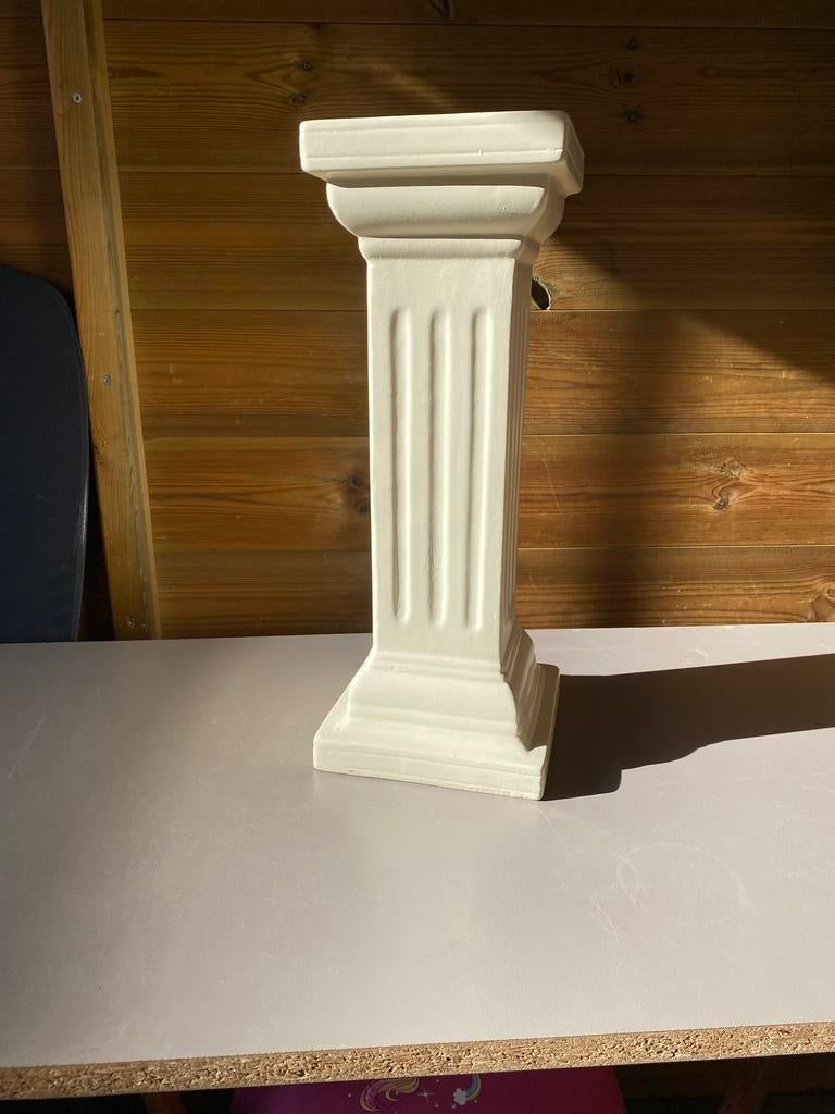 Witte zuil, Huis en Inrichting, Woonaccessoires | Zuilen en Pilaren, Ophalen, Nieuw
