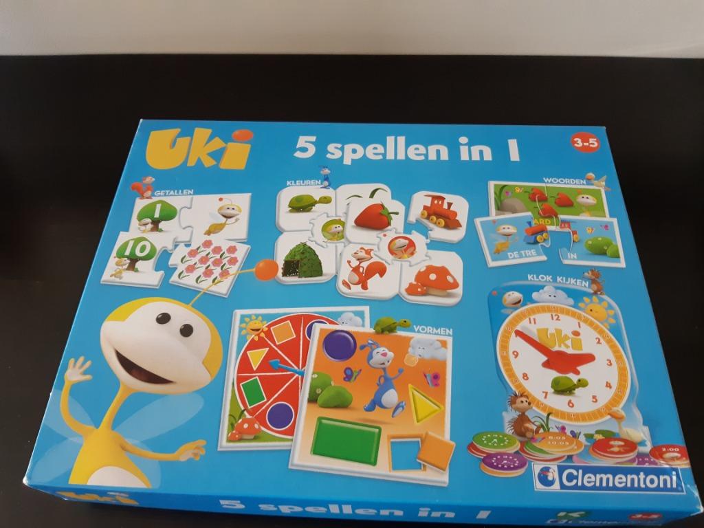 Uki - 5 spellen in 1, Kinderen en Baby's, Ophalen of Verzenden, Zo goed als nieuw