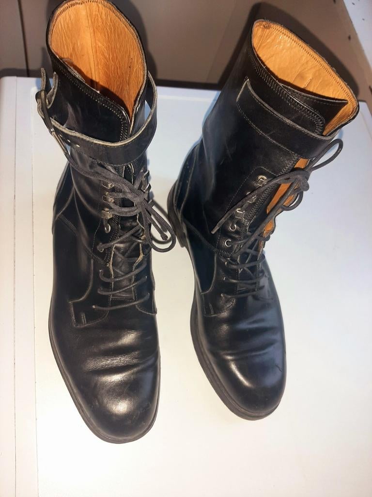 Botte Claude Montana en cuire de couleur noir,  pointure 42., Enlèvement, Porté, Noir