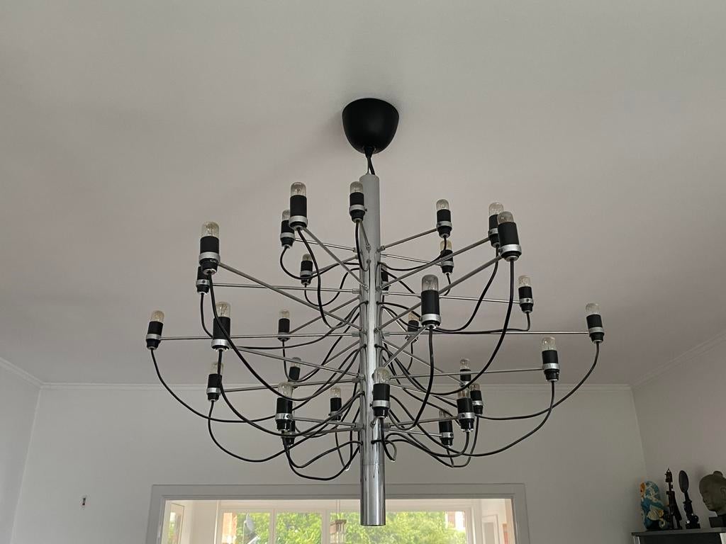 Sarfatti vintage kroonluchter met 30 lampen, Ophalen of Verzenden, Gebruikt